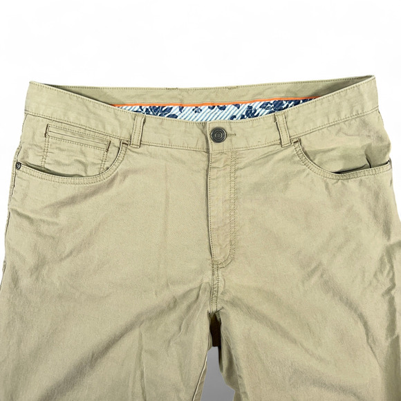 Tommy Bahama Pants Mens 38x30 Brown Khaki Tan Stretch Casual Outdoor 36x30 Tag - Picture 3 of 10